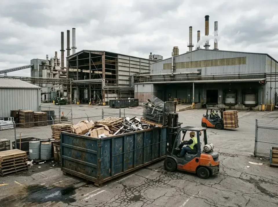 industrial-factory-scrap-conta-003 — frequently asked questions, Cheap Roll-off Dumpster Rentals in New Chicago, IN